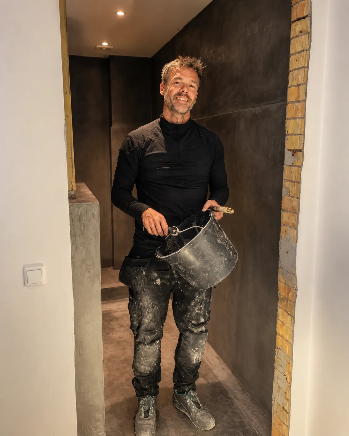Brian Voller, indehaver af Voller Consulting, på en byggeplads